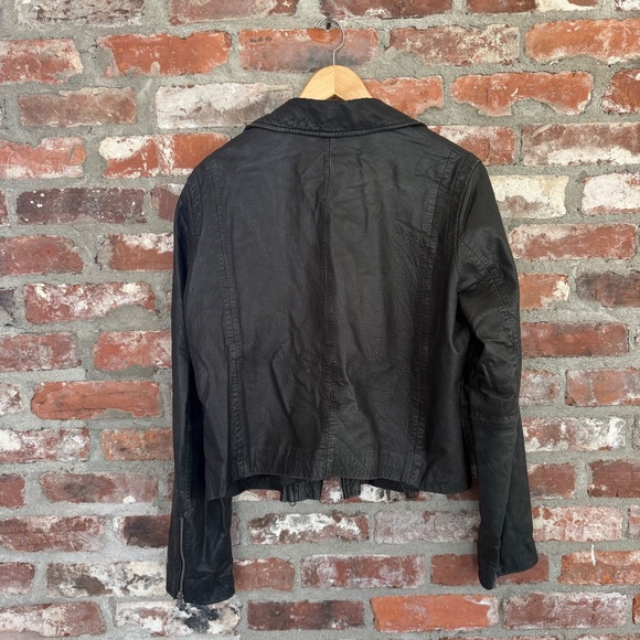 Madewell The Washed Leather Motorcycle Jacket XL - Picture 6 of 14